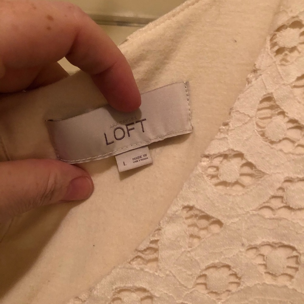 Loft lace tank top